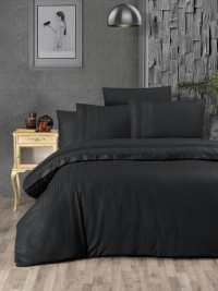 Постельное белье из DELUXE ранфорса KARVEN N030 GALA BLACK 50х70 (2шт), 70х70 (2шт) семейное