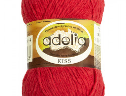 Пряжа ADELIA KISS №14 красная 100% полиэстер, 10 шт х 50 гр, 145 м +/- 7 м