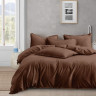 Постельное белье из люксового сатина АЛЬВИТЕК ОCA-008 молочный шоколад 70х70 (2шт) 2-спальное