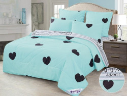 Постельное белье из микросатина с одеялом TANGO DE VERANO  Y-06 50х70 (2шт) семейное