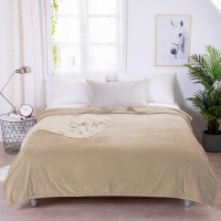 Плед однотонный из микрофибры TANGO SPIGA SP-26 бежевый 150х200