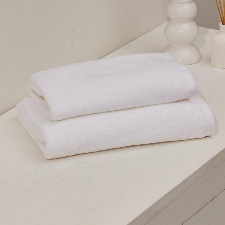 Полотенце махровое TAC COMFORT WHITE белое 70х140