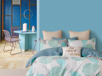 Постельное белье из твил-сатина TANGO листейро 50х70 (1шт), 70х70 (1шт) 1,5-спальное