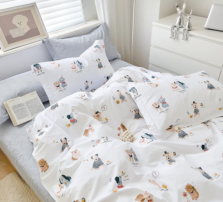 Постельное белье из сатина TANGO lovely pet 70х70 (2шт) 2-спальное