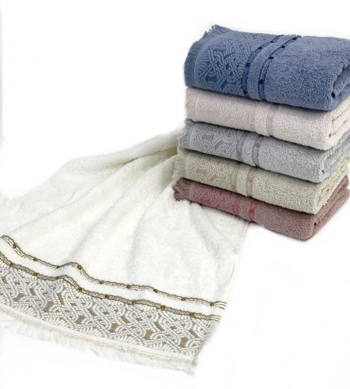 Набор полотенец махровых хлопковых KARVEN VIP COTTON HS3225 MAKROME 50х90 (6шт)