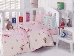 Постельное белье для малышей из ранфорса с вышивкой COTTON BOX 1041-04 35х45 (2шт)