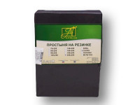 Простыня на резинке из сатина АЛЬВИТЕК графит 200х200