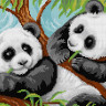 Кристальная (алмазная) мозаика ФРЕЯ ALVR-139 Две панды