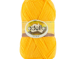 Пряжа ADELIA TINA №154 желтая 100% акрил, 5 шт х 100 гр, 308 м +/- 10 м