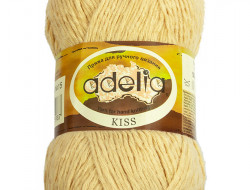 Пряжа ADELIA KISS №15 бежевая 100% полиэстер, 10 шт х 50 гр, 145 м +/- 7 м