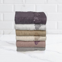 Набор кухонных полотенец махровых хлопковых с вышивкой KARVEN ELIT HM777 ARMA 30х50 (6шт)