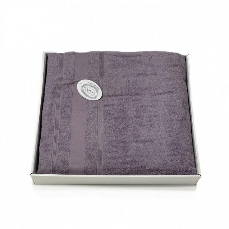 Плед из хлопка махровый KARVEN P956 ADA V10 лиловый 160х220