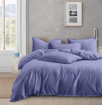 Постельное белье из люксового сатина АЛЬВИТЕК ОCA-007 лиловое 50х70 (2шт), 70х70 (2шт) семейное