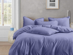 Постельное белье из люксового сатина АЛЬВИТЕК ОCA-007 лиловое 50х70 (2шт), 70х70 (2шт) семейное