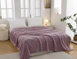 Плед из микрофибры TANGO БАБОЧКИ сиреневый 150х200