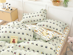 Постельное белье из твил-сатина TANGO панды на зарядке 70х70 (2шт) 2-спальное