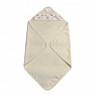 Полотенце детское махровое с уголком KARVEN D037 BASKILI KUNDAK krem v2 90х90
