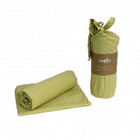 Простыня на резинке из ранфорса SAREV P953 V77 YESIL 200х200х35 с наволочками 50х70 (2шт)