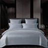 Постельное белье из хлопкового жаккарда ASABELLA Серо-голубая дымка 50х70 (2шт) и 70х70 (2шт) евро