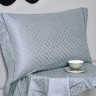 Постельное белье из хлопкового жаккарда ASABELLA Серо-голубая дымка 50х70 (2шт) и 70х70 (2шт) евро