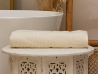 Полотенце махровое TAC DORA KREM кремовое 50х90