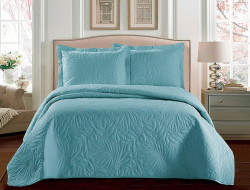 Покрывало с наволочками тонкое из микрофибры TANGO TRM MARRAKECH голубое 240х260