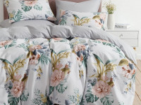 Постельное белье двухстороннее из твил-сатина SAILID BP-168-1 1,5-спальное