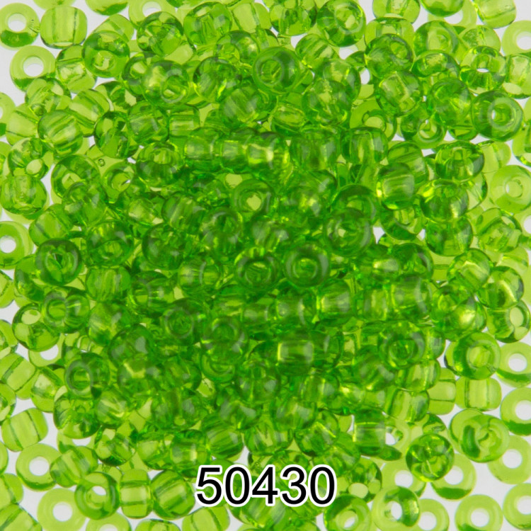 Бисер PRECIOSA (Чехия) круглый 2 10/0 2.3 мм 500 гр 50430 (Ф112) темно-салатовый