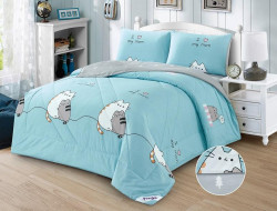 Постельное белье из твила с одеялами TANGO PRIMAVERA love mom 50х70 (2шт) семейное