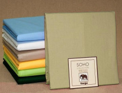 Простыня из сатина TANGO SOHO бежевая 240х260