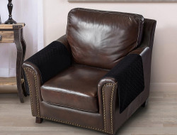 Накидка на подлокотники из микрофибры TANGO SOFA черная 70x70 (1шт)