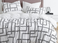 Постельное белье двухстороннее из твил-сатина SAILID BP-173-1 1,5-спальное