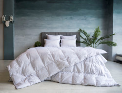 Одеяло кассетное ручной работы GERMAN GRASS GRAY FAMILIE DOWN 155x200 всесезонное