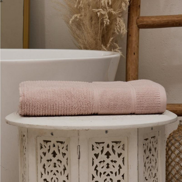 Полотенце махровое TAC DORA ROSE светло-розовое 70х140