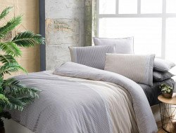 Постельное белье из поплина SAREV FANCY N193 SEVILLA V1-GRI 50х70 (1шт) 1,5-спальное