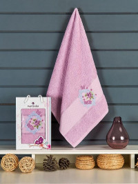 Полотенце махровое BRENTIS сиреневое 50х90 в коробке