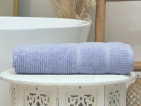 Полотенце махровое TAC DORA GRAY-BLUE серо-голубое 70х140