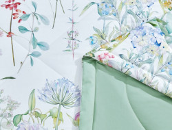 Постельное белье с летним одеялом из египетского хлопка Premium ASABELLA 1380-OSPS 50х70 (2шт) 1,5-спальное