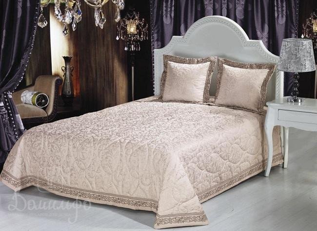 Покрывало с наволочками из жаккарда ASABELLA 591-2B 240х260