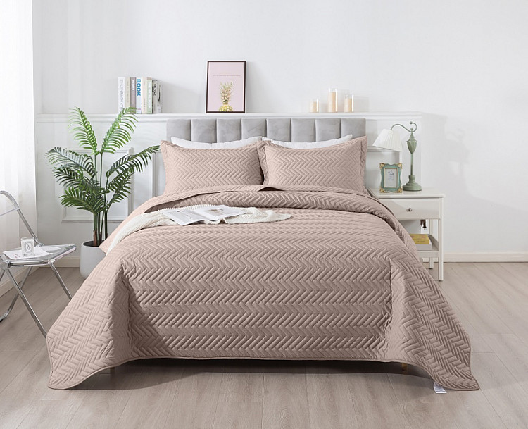 Покрывало тонкое из микрофибры TANGO AMZ MARRAKECH бежевое 215х240