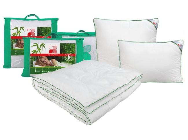 Одеяло из бамбука стеганое Легкие Сны ТРОПИКАНА 140х205 теплое