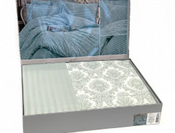 Постельное белье из бамбука KARVEN N065 MONACO ментол 50х70 (4шт) евро