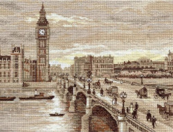 Набор для вышивания PANNA Золотая коллекция GM-1254 ЛОНДОН. ВЕСТМИНСТЕРСКИЙ МОСТ 38х25