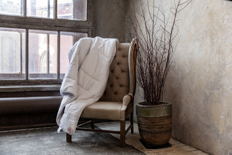 Одеяло стеганое GERMAN GRASS LINENWASH GRASS 200x220 всесезонное