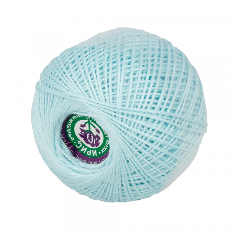 Пряжа СПБ ИРИС №3002 бледная морская волна 100% мерсеризованный хлопок 20 шт х 25 гр, 150 м
