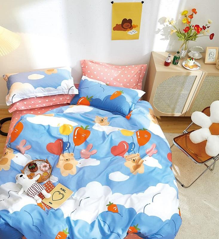 Постельное белье двухстороннее из твила TANGO TPIG-1563 50х70 (1шт), 70х70 (1шт) 1,5-спальное