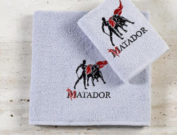 Набор махровых полотенец DIVA AFRODITA МАТАДОР-2 50х90 (1шт), 70х140 (1шт) серый