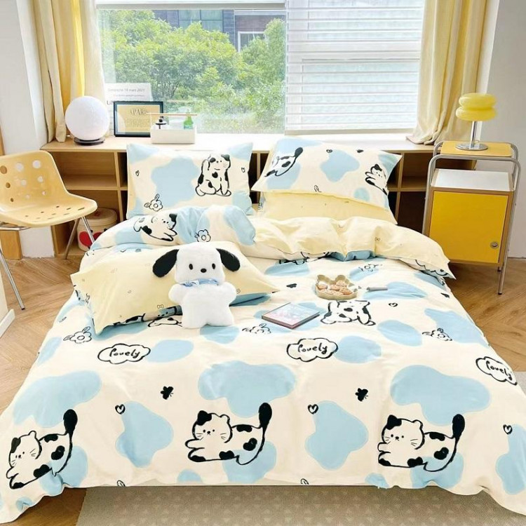 Постельное белье из сатина TANGO котята 70х70 (2шт) 2-спальное