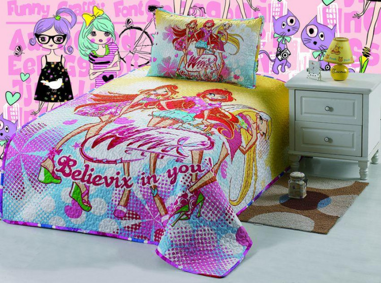 Покрывало детское с наволочкой хлопковое CAMOMILLA CB11-32 155х200