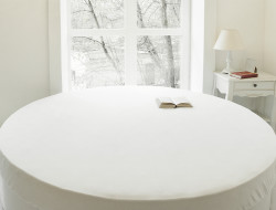 Простыня на резинке из тенсела на круглую кровать GERMAN GRASS d200-220